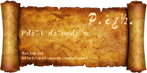 Pál Éneás névjegykártya
